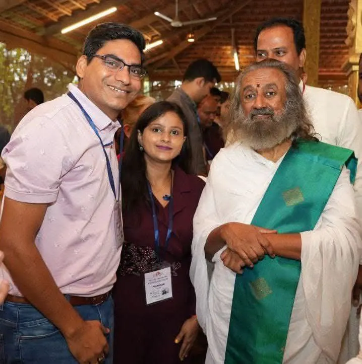 Sandeep Gupta with a well-known personality