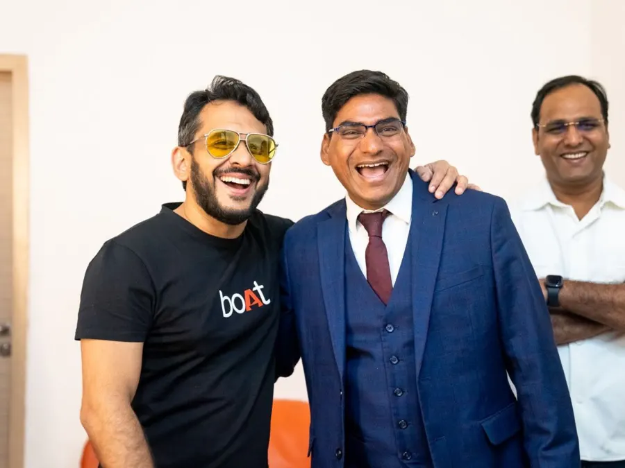 Sandeep Gupta with a well-known personality