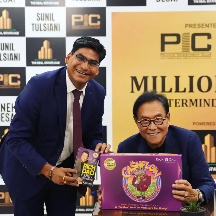 Sandeep Gupta with a well-known personality